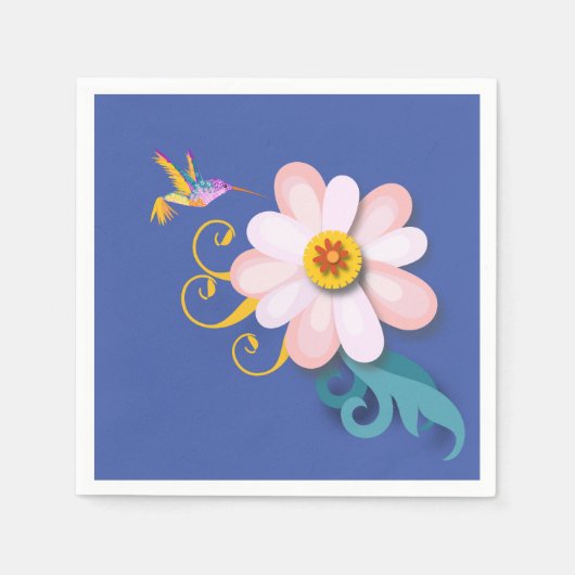 Colorful Humming Bird Servet (Voorkant)