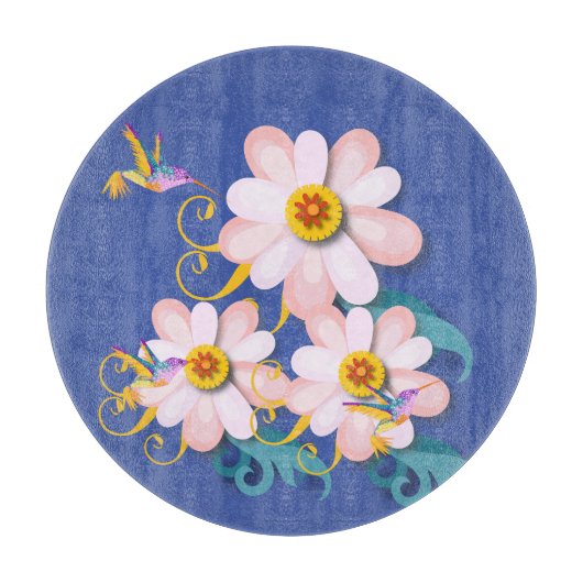 Colorful Humming Bird Snijplank (Voorkant)