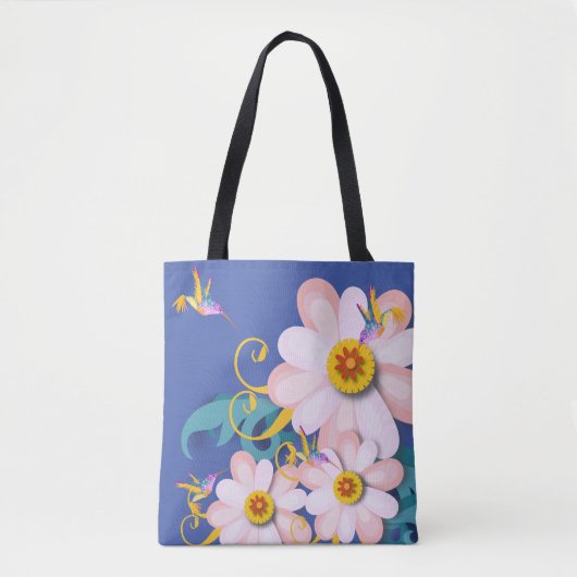 Colorful Humming Bird Tote Bag (Voorkant)