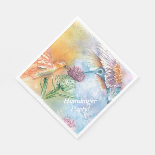 COLORFUL HUMMING BIRDS PARTIJ SERVET (Hoek)