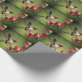 Colorful Hummingbird Cadeaupapier (Hoek)