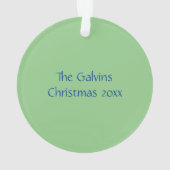 Colorful Hummingbird Flying Name Ornament (achterkant)