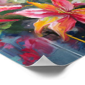 Colorful Hummingbird Modern Art Poster (Hoek)