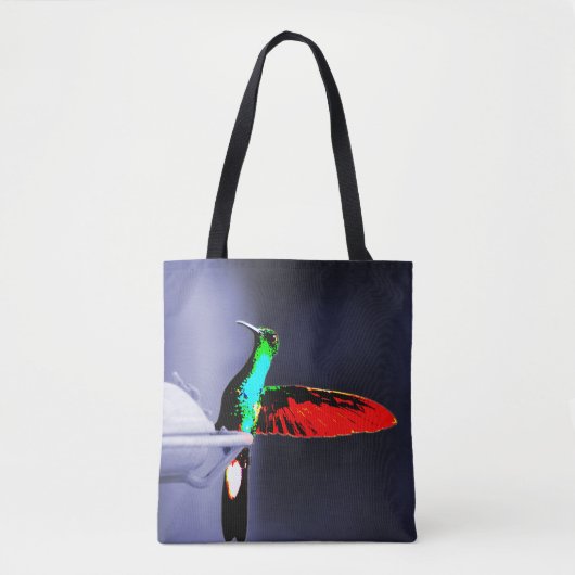 Colorful Hummingbird Tote Bag (Voorkant)