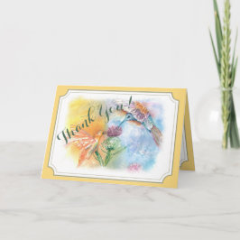 COLORFUL HUMMINGBIRDS DANK U BEDANKKAART