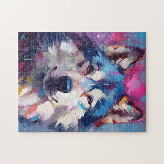 Colorful Husky Legpuzzel (Horizontaal)