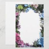 Colorful Hydrangea Blossom Briefpapier (Voorkant / Achterkant)