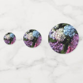 Colorful Hydrangea Flowers Wedding Confetti (Achterkanten)