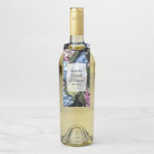 Colorful Hydrangea Flowers Wedding Flessenhanger (Op fles)