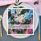 Colorful Hydrangea Flowers Wedding Servet