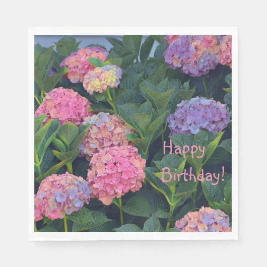 Colorful Hydrangeas Servet (Voorkant)