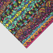 Colorful Hypnotic Geometric Abstract Art Patroon Tissuepapier (Detail)