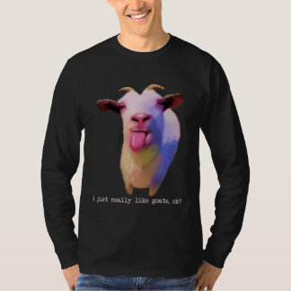 Colorful I Just Really Like Goats OK  Farm Animal T-shirt