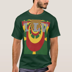 Colorful I Love Jamaica Rasta Colors T-shirt