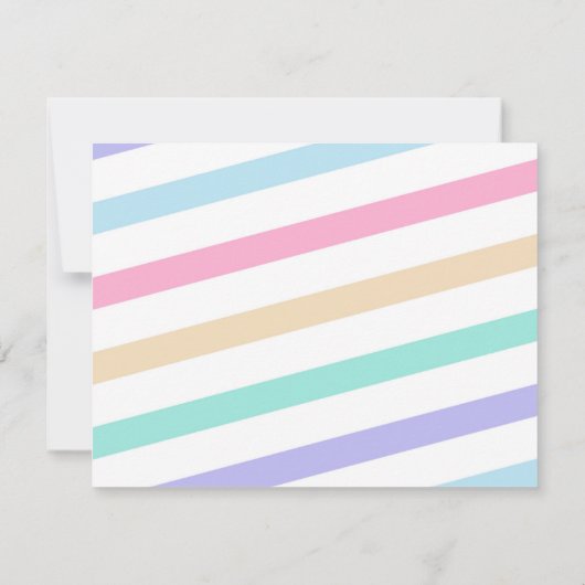 Colorful Ice Cream Bedankkaart (Achterkant)