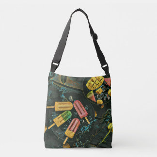 Colorful ice cream cone popsicle crossbody tas