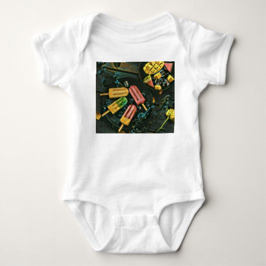Colorful ice cream cone popsicle romper (Voorkant)