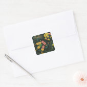 Colorful ice cream cone popsicle vierkante sticker (Envelop)