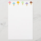 Colorful Ice Cream Cones Briefpapier (Voorkant)