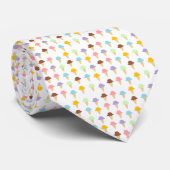 Colorful Ice Cream Cones Stropdas (Opgerold)