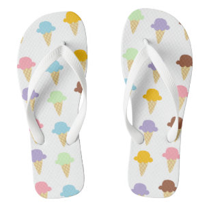Colorful Ice Cream Cones Teenslippers