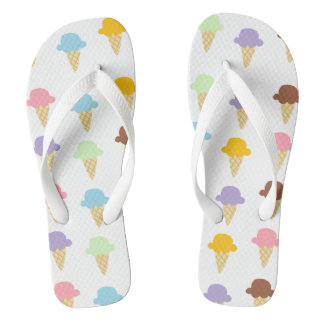Colorful Ice Cream Cones Teenslippers