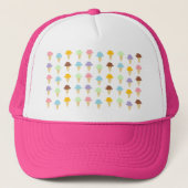 Colorful Ice Cream Cones Trucker Pet (Voorkant)