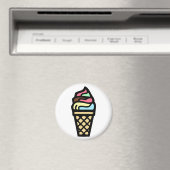 Colorful Ice Cream Magneet (Insitu (Vaatwasser))