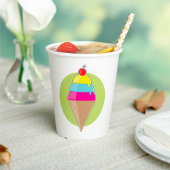 Colorful Ice Cream Papieren Bekers