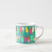 Colorful Ice Cream Pattern Summer  Espresso Kop (Rechts)
