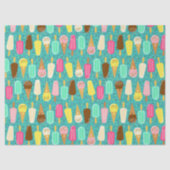 Colorful Ice Cream Pattern Summer  Tissuepapier (Voorkant)