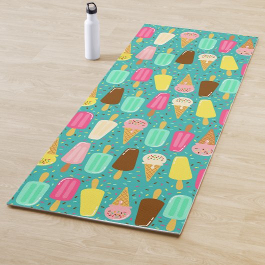 Colorful Ice Cream Pattern Summer  Yogamat (In situ)
