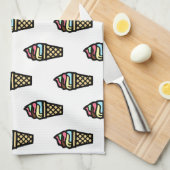 Colorful Ice Cream Pattern Theedoek (Quarter Fold)