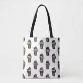 Colorful Ice Cream Pattern Tote Bag (Voorkant)