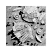 Colorful ice cream popsiae fruit rubberstempel (Afrduk)