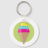 Colorful Ice Cream Sleutelhanger (Voorkant)
