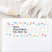 Colorful Ice Cream Snoep Sprinkles Etiket (Insitu)