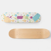 Colorful Ice Cream Sprinkles Patroonnaam Persoonlijk Skateboard (Horizontaal)