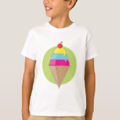 Colorful Ice Cream T-shirt (Voorkant)