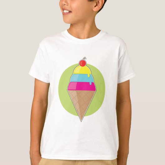 Colorful Ice Cream T-shirt (Voorkant)