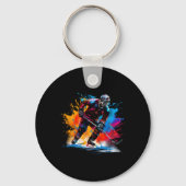 Colorful Ice Hockey  Sleutelhanger (Voorkant)