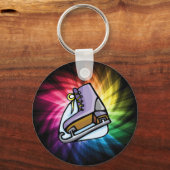 Colorful Ice-Schaats Sleutelhanger (Voorkant)