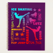 Colorful Ice Skating Theme Terminology Typografie Planner (Voorkant)