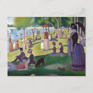 Colorful Iconic Georges Seurat La Grande Jatte Briefkaart