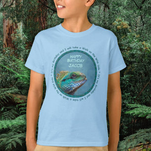 Colorful Iguana Birthday T-shirt