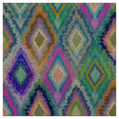 Colorful Ikat Tribal Geometric Pattern 2 Stof (Swatch)
