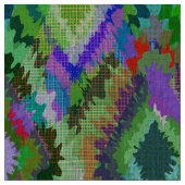 Colorful Ikat Tribal Geometric Pattern Stof (Close Up)