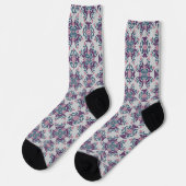 Colorful IkatFloral Motif Pattern Sokken (Links)