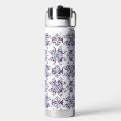 Colorful IkatFloral Motif Pattern Waterfles (Achterkant)