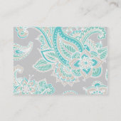 Colorful Illustrated Bohemian Paisley Henna Visitekaartje (Achterkant)